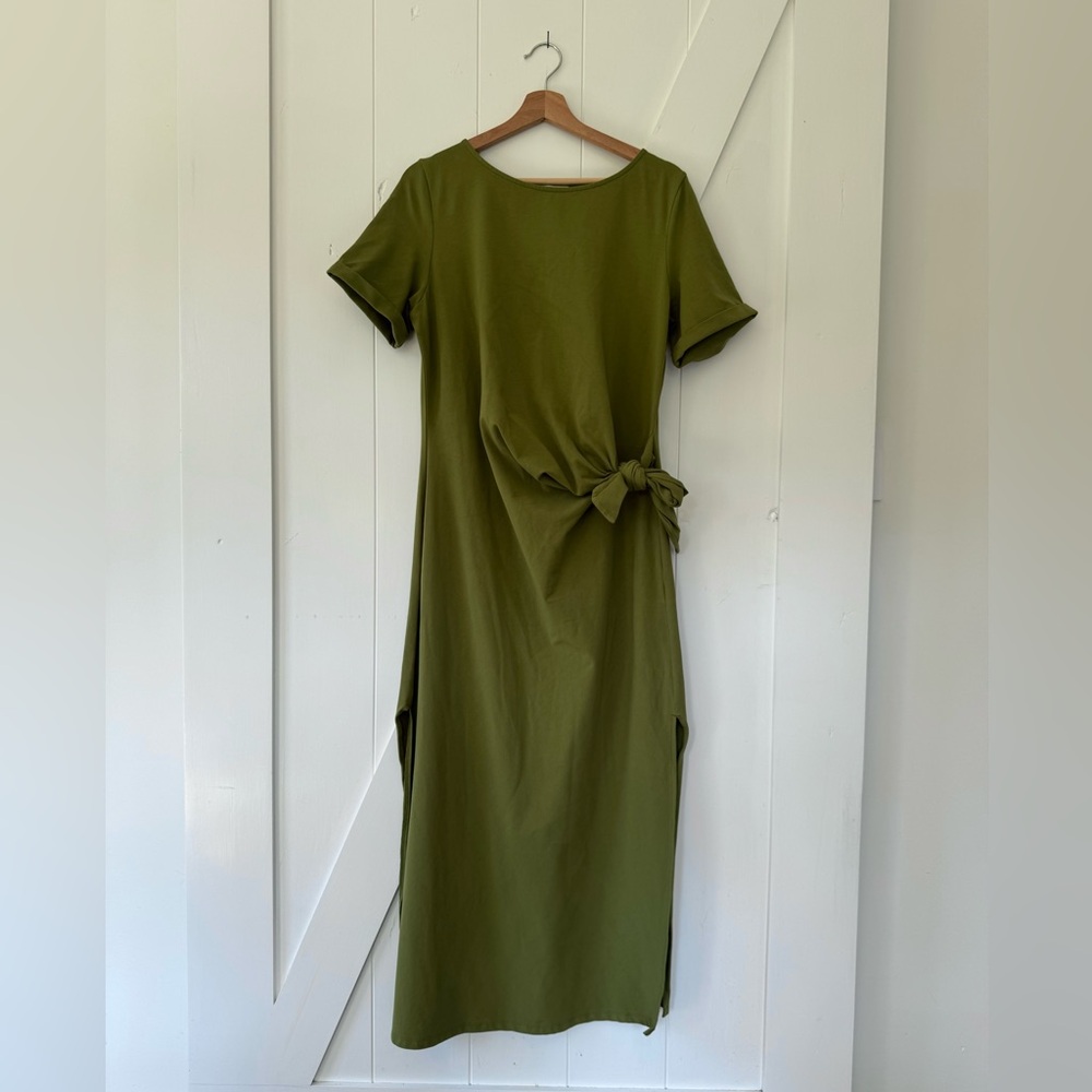 Sezane Pippa Olive Green Dress